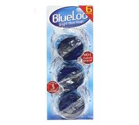 Sanicare BlueLoo Bright Blue Flush Toilet Cistern Blocks, Pack Of 1-6 Blocks, 38g Each, Long Lasting Fragrance, Prevents Limescale, Lasts Up to 3 Weeks
