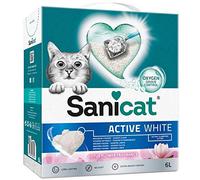 Sanicat Active Fresh White Lotus Flower Ultra Natural Clumping Cat Litter 6L x 3