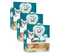 Sanicat - Active Gold argan scented Clumping Cat Litter | Made of natu
