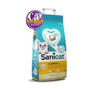Sanicat - Clumping Unscented Cat Litter | Made of natural minerals with guaranteed odour control | Absorbs moisture and makes cleaning easier | 10 L capacity