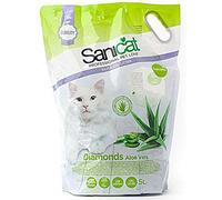 Sanicat Diamonds Aloe Vera Silica Gel 5 Litre Non Clumping Cat Litter