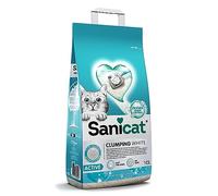 Sanicat - White Ultra-Clumping Cat Litter - Marseille Soap Scented | Made from natural minerals with guaranteed odor control | Absorbs moisture and forms clumps for easy cleaning | 10 L capacity.
