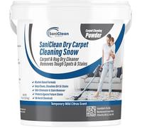 SaniClean Dry Carpet & Rug Cleaning Powder - Deep Cleans, Spill Cleanup, Spot & Stain Remover, Pet Mess | Brush In, Vacuum Out | For Large Areas Or Spot Treatment | No Harsh Chemicals