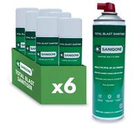 Sanigone TOTAL BLAST - Disinfectant Sanitising 500ml Spray Can | Eliminate 99.99% of Germs & Bacteria | Protection from Viruses, Bacteria, Germs and Mould for up-to 7 days | Pine Scented (6 Pack)