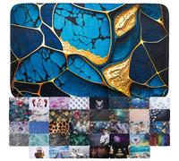 Sanilo Bath Rug I Wide Choice of Beautiful Non-Slip Bath Mats I I Super soft I Quick-drying I Washable (Marble Cobalt, 50 x 80 cm)