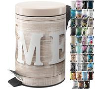 Sanilo Bathroom Bin 3L with Soft Close, Many New Cosmetic and Kitchen Waste Bins Available, Trash Can with Inner Bucket (Home)