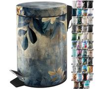 Sanilo Bathroom Bin 3L with Soft Close, Many New Cosmetic and Kitchen Waste Bins Available, Trash Can with Inner Bucket (Lilybud)