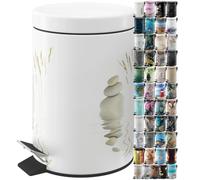 Sanilo Bathroom Bin 3L with Soft Close, Many New Cosmetic and Kitchen Waste Bins Available, Trash Can with Inner Bucket (Balance)