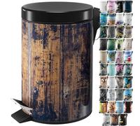 Sanilo Bathroom Bin 3L with Soft Close, Many New Cosmetic and Kitchen Waste Bins Available, Trash Can with Inner Bucket (Vintage)