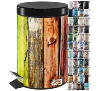 Sanilo Bathroom Bin 3L with Soft Close, Many New Cosmetic and Kitchen Waste Bins Available, Trash Can with Inner Bucket (Rainbow)