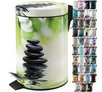 Sanilo Bathroom Bin 3L with Soft Close, Many New Cosmetic and Kitchen Waste Bins Available, Trash Can with Inner Bucket (Harmony)