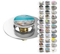 Sanilo Pop-Up Wash Basin Plug | Many Beautiful Pop-Up Sink Plugs with Motif | Drain Plug (Waterworld)