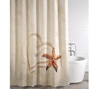 Sanilo Shower Curtain Sandy 180 x 200 cm, Waterproof, Anti-Mould, with 12 Rings