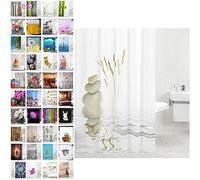 Sanilo Shower Curtain, Wide Choice of Beautiful Shower Curtains, Waterproof, Anti-Mould, with 12 Rings (180 x 200 cm, Balance)