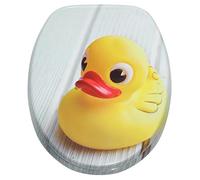 Sanilo Soft Close Toilet Seat, Stable Hinges, Easy to Mount, Wooden Toilet Seat Duck