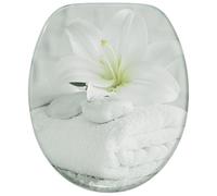 Sanilo Soft Close Toilet Seat, Stable Hinges, Easy to Mount, Wooden Toilet Seat Good Feeling