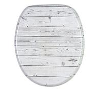 Sanilo Soft Close Toilet Seat, Stable Hinges, Easy to Mount, Wooden Toilet Seat Timber