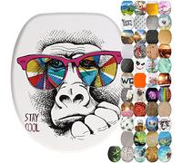 Sanilo Soft Close Toilet Seat, Wide Choice of New Toilet Seats, Stable Hinges, Easy to Mount (Stay Cool)