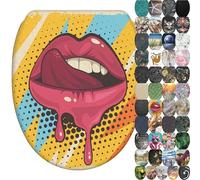 Sanilo Soft Close Toilet Seat with Quick Release, Toilet Lid Detachable at the Press of a Button, Easy Installation from Above (Lipster)