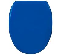 Sanilo Soft Close Toilet Seat with Quick Release, Toilet Lid Detachable at the Press of a Button, Easy Installation from Above (Blue)
