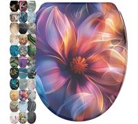 Sanilo Soft Close Toilet Seat with Quick Release, Toilet Lid Detachable at The Press of a Button, Easy Installation from Above (Nuvana)