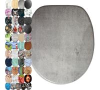 Sanilo Toilet Seat, Great Range of Colorful Toilet Seats, Stable Hinges, Easy to Mount (Concrete)