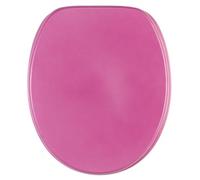 Sanilo Toilet Seat, Stable Hinges, Easy to Mount, Wooden Toilet Seat Glittering Pink