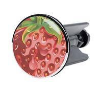Sanilo Wash Basin Plug Strawberry, Beautiful 40 mm Sink Plug, Easy to Insert into the Wash Basin