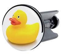 Sanilo Wash Basin Plug, Wide Choice of Beautiful Sink Plugs, Easy to Insert into the Wash Basin (Duck)