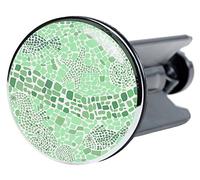 Sanilo Wash Basin Plug, Wide Choice of Beautiful Sink Plugs, Easy to Insert into the Wash Basin (Mosaic World Green)