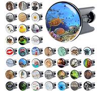 Sanilo Wash Basin Plug, Wide Choice of Beautiful Sink Plugs, Easy to Insert into the Wash Basin (Ocean)