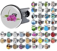 Sanilo Wash Basin Plug, Wide Choice of Beautiful Sink Plugs, Easy to Insert into the Wash Basin (Wellness)