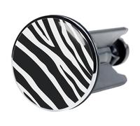 Sanilo Wash Basin Plug Zebra, Beautiful 40 mm Sink Plug, Easy to Insert into the Wash Basin