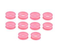SaniMomo 10pcs Finger Rings Inserts For Hairdressing Barber Stylist Scissors Shears - Pink