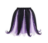 Saniplaycos Ursula Costume Black Purple Sea Witch Costume Octopus Tentacle Tutu Dress for Adult Women, Purple, XX-Large/XXX-Large