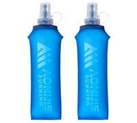 SANIQUEEN.G Soft Flask TPU Foldable Running Water Bottles BPA Free Collapsible Flask for Hydration Pack Cycling Marathon Running Hiking (500ml /16.9oz - 2pcs)