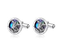 Sanit Michael Cufflinks Sterling Silver Abalone Tuxedo Shirt Cufflinks for Men Sanit Michael Jewelry Gifts for Men Husband Father