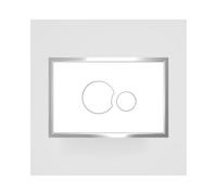 Sanit Push Plate SK706 White Plastic