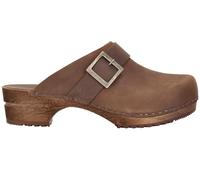 Sanita 'Big Buckle' Urban Clogs in Antique Brown (Art:453062)