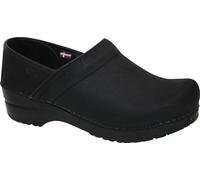 Sanita Damen Geschlossener Clog Original-Prof. Textured Oil Black