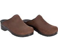 Sanita Damen Offener Clog Original-Karl Textured Oil Op Antique Brown