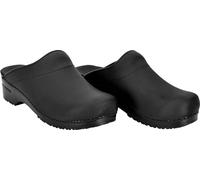 Sanita Damen Offener Clog Original-Karl Textured Oil Op Black