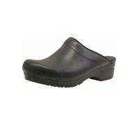 Sanita Damen Offener Clog Original-Sonja Pu Open Black