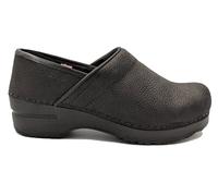 Sanita Professional Oiled Closed Clogs in Black (450206) - Work Clogs