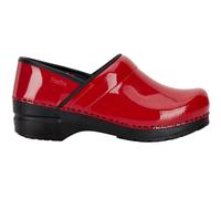 Sanita Professional Patent Closed Clogs in Red (457406)