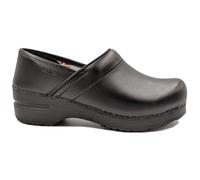 Sanita Professional Smooth Closed Clogs in Black (1500006)