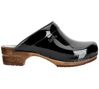 Sanita 'Retro Patent' Danish Clogs in Black (457012)