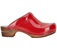 Sanita 'Retro Patent' Danish Clogs in Red (457012)
