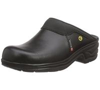 Sanita San Pro Light OB Certified ESD Safety Work Clog | Original Handmade | Comfortable Leather Mule Clog, Size: 6.5 UK, Black