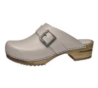 Sanita 'Big Buckle' Danish Clogs in Olive Grey (Art:453062)